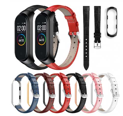 Skórzany pasek do Xiaomi Mi Band 4