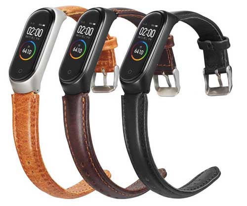 Skórzany pasek Xiaomi Mi Band 4