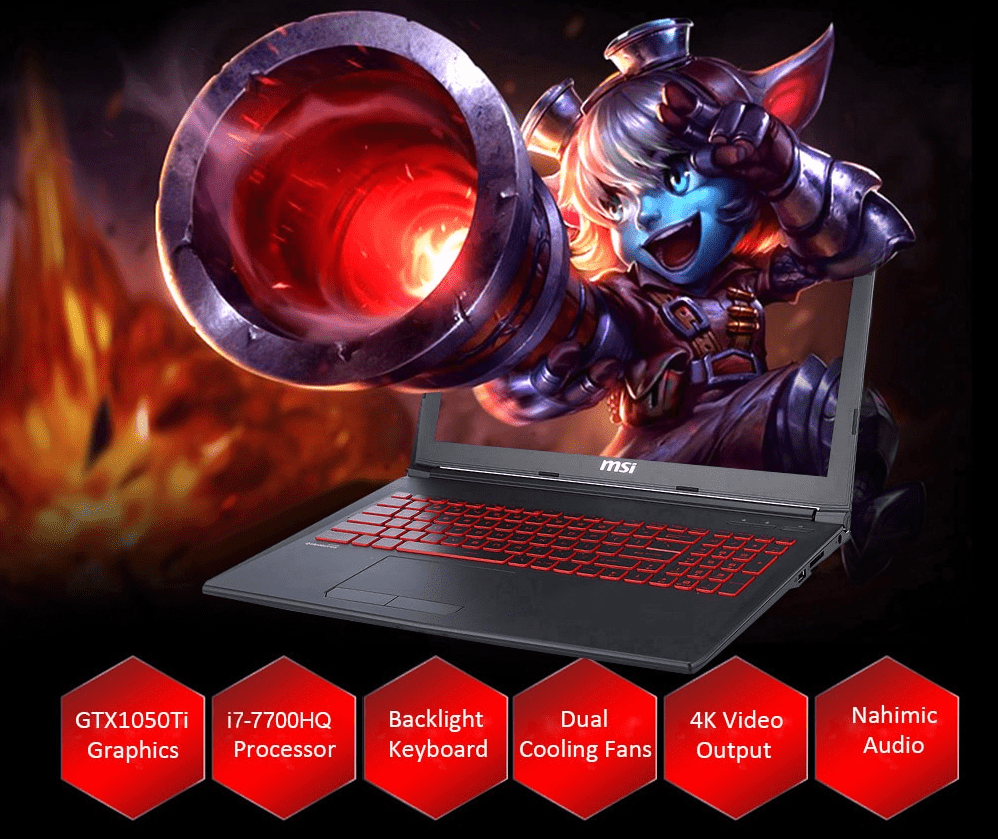 Oferta na laptop do gier MSI GL62M 7REX – 1252 [Kod kuponu w środku]