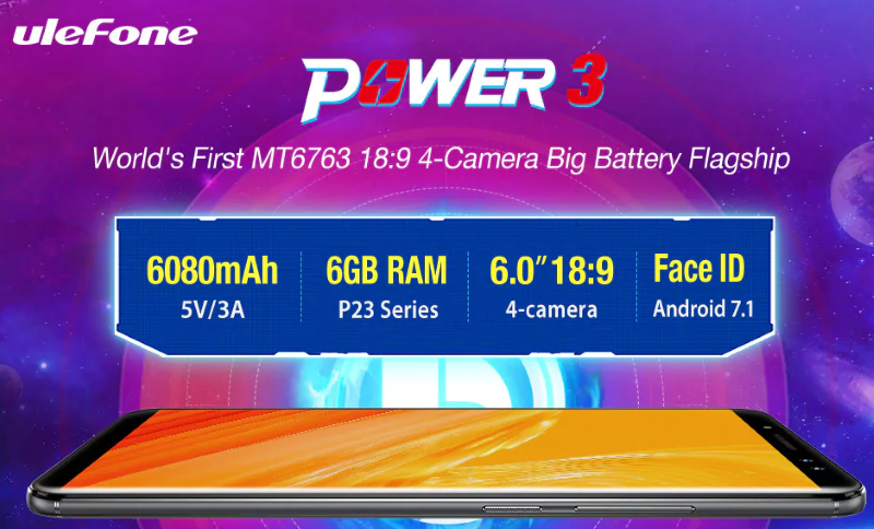 Ulefone Power 3 4G Phablet Flagowy smartfon Wyprzedaż