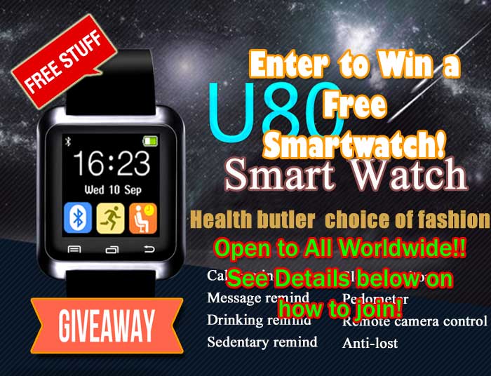 Międzynarodowy konkurs na smartwatch U80! Wejdź aby wygrać!