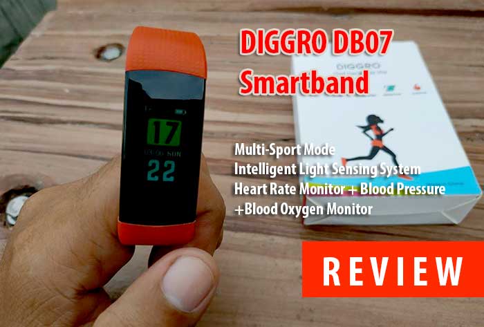 [Recenzja] Opaska fitness Diggro DB07 – Smartband z HRM + BPM