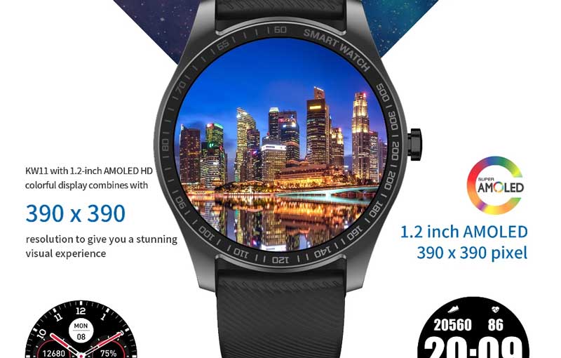 Smartwatch Kingwear KW11 – Sportowy Elegancki + E-Kompas