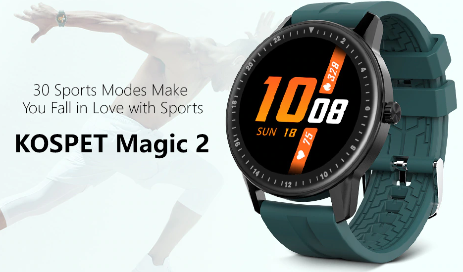 Kospet Magic 2 Smartwatch – przegląd funkcji, 30 trybów sportowych!