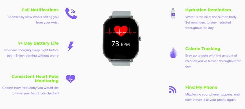 Smartwatch NDUR – sportowy, modny – przegląd funkcji
