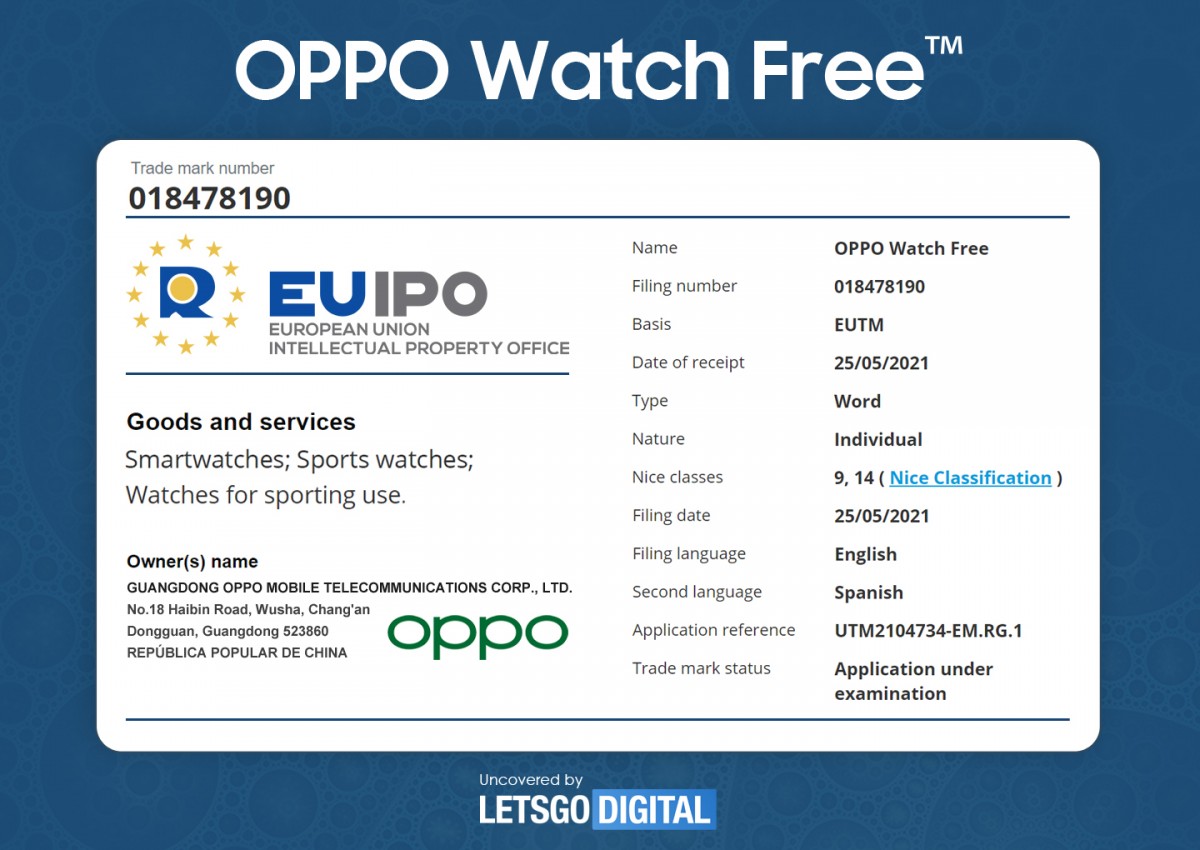 Oppo Watch FREE – może to być zegarek sportowy z systemem Wear OS