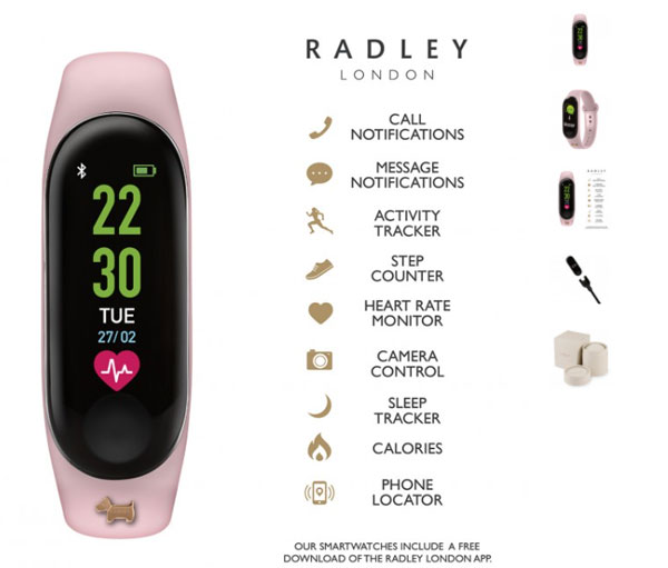 Radley London Fitness Tracker – lekki, modny do noszenia