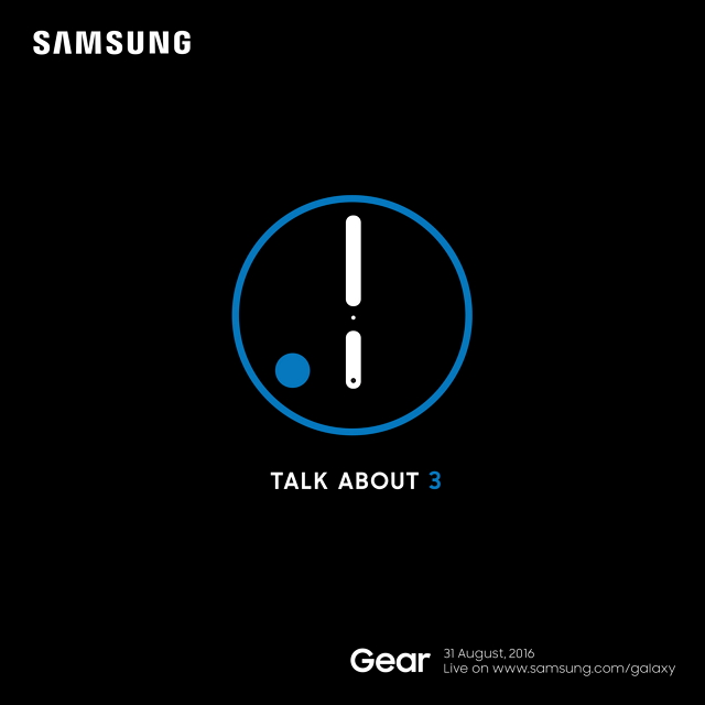 Samsung Gear S3 zostanie zaprezentowany 31 sierpnia 2016 r.