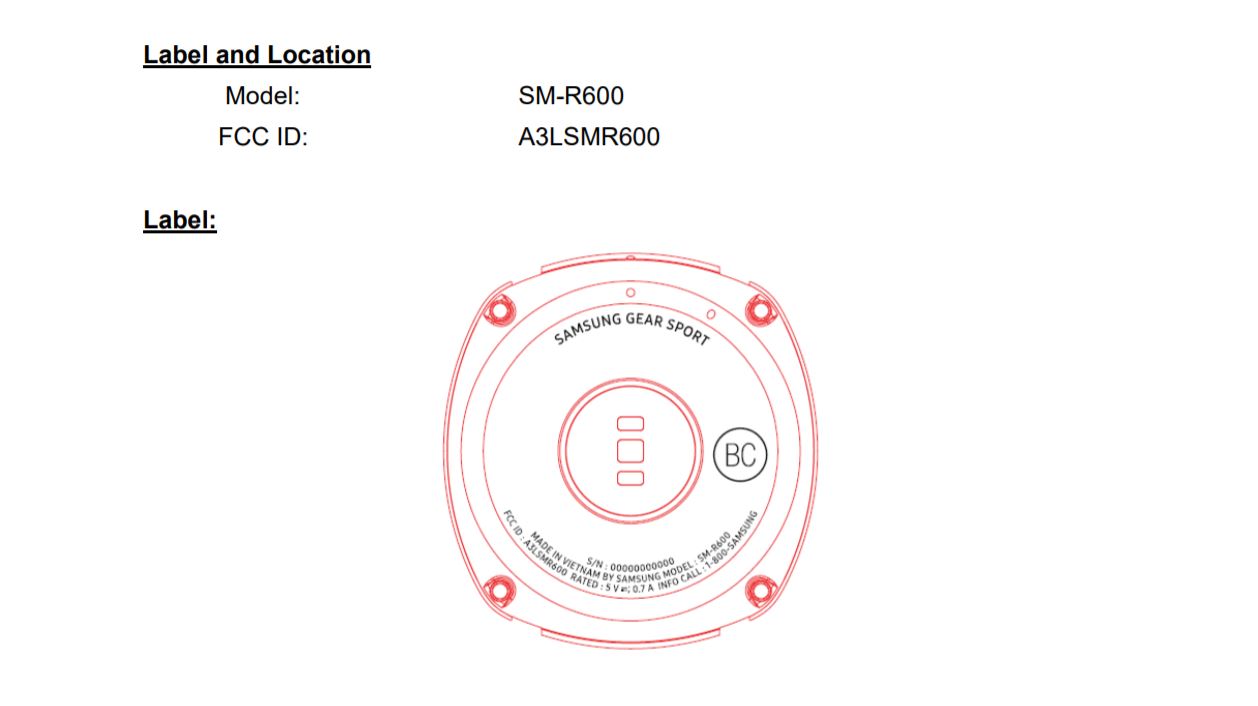 Samsung Gear Sport Smartwatch zauważony na FCC