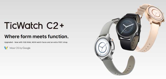 Ticwatch C2+ Smartwatch – przegląd funkcji