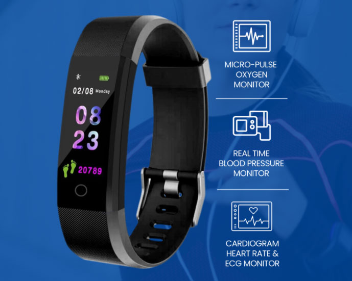 TimeTread — monitor fitness z funkcjami zegarka SmartWatch