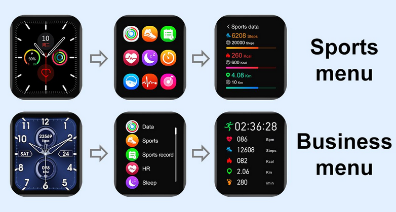 Menu Smartwatch DT X nr 11