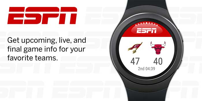 Aplikacja ESPN dla Galaxy Watch Active 2