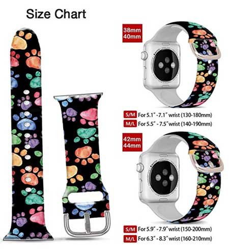 Cute Animal Footprints Silikon Fadeless Pattern