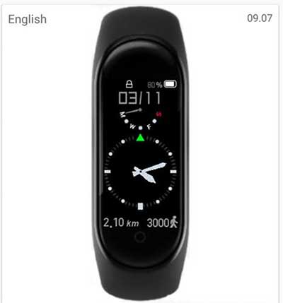 analogowa tarcza zegarka dla Mi Band 4
