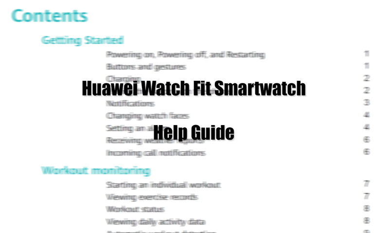 [PDF] Instrukcja obsługi Huawei Watch Fit/Przewodnik pomocniczy w rozwiązywaniu problemów — Pobierz