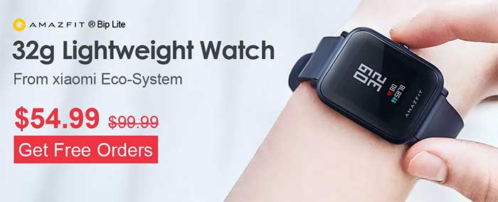 Funkcje i specyfikacje Amazfit BIP Lite + kod kuponu